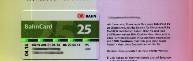 Grüne Bahn-Card