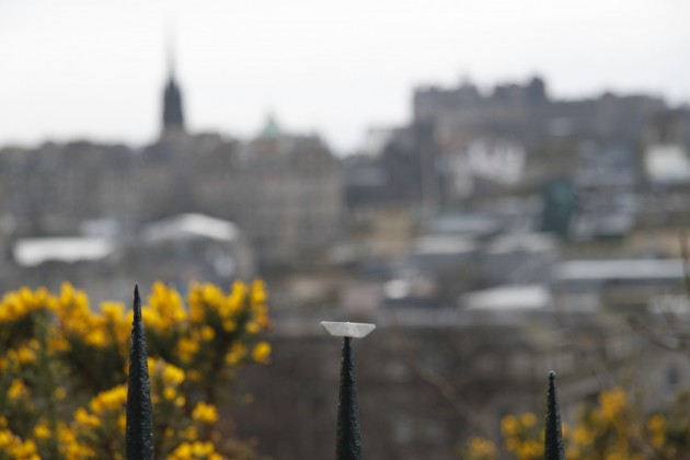 Das Schiffchen auf dem Calton Hill über Edinburgh.