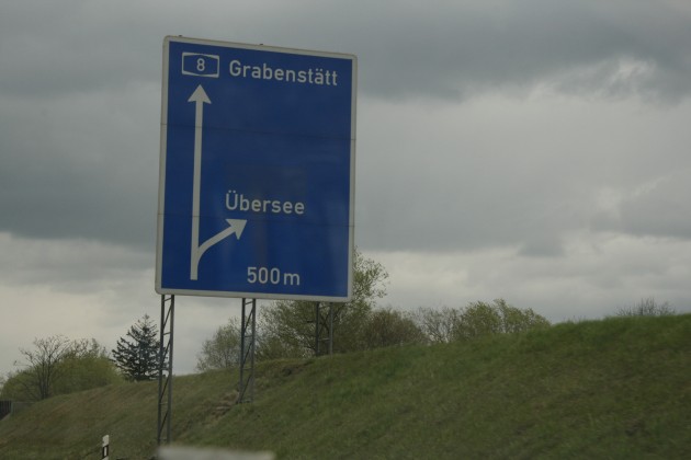 Unterwegs auf der A8 zwischen München und Salzburg, oder auf nach Übersee