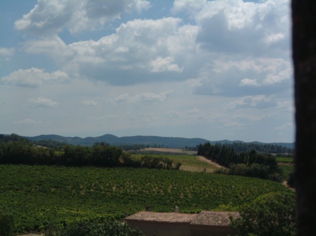 Blick von den Wallanlagen von Carcassone