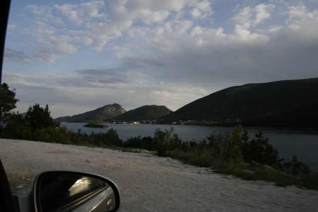 Blick auf die Halbinsel in der Adria vor Klek