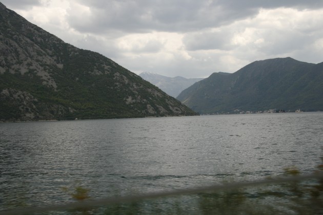 Blick auf die Bucht von Kotor in Montenegro