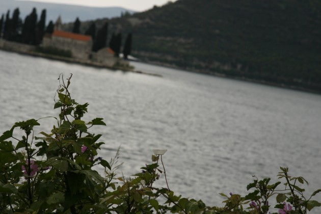 Blick auf die Bucht von Kotor in Montenegro