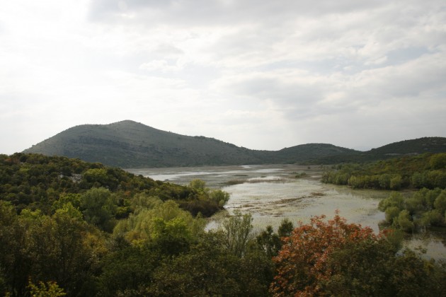 Der Nationalpark Skutarisee in Montenegro an der Grenze zu Albanien.