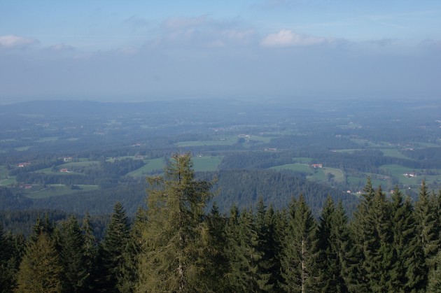 Blick über die Alpen beim Tegernsee