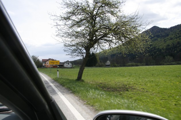 Unterwegs in Slowenien auf dem Weg von Ljubljana nach Split in Kroatien auf der Straße 106