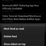 ocNews MeeGo 1.5.0 Sorting View