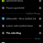 ocNews MeeGo 1.6.0 Feeds Main View