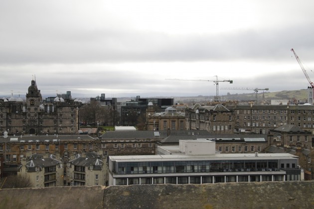 Blick über Edinburgh vom Schloss aus.