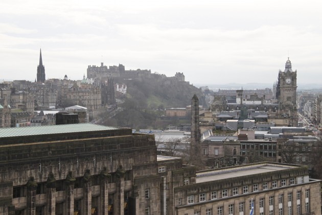 Blick vom Calton Hill auf Edinburgh