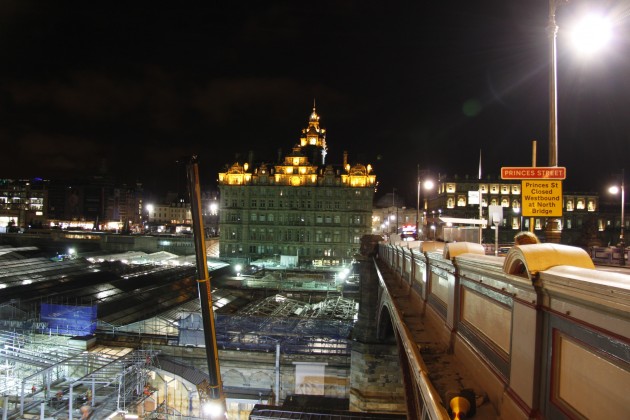 North Bridge Edinburgh, Blick auf das Balmoral