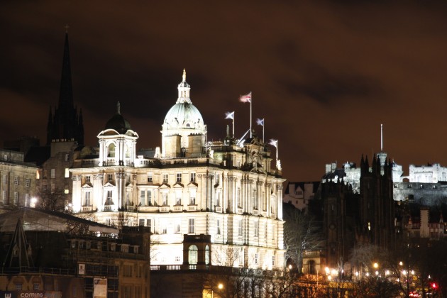 North Bridge Edinburgh, Blick auf das Balmoral