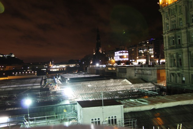 North Bridge Edinburgh, Blick auf Waverley Station