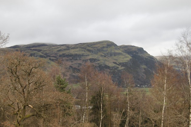 Blick auf die Highlands südöstlich des Wallace Monuments in Stirling