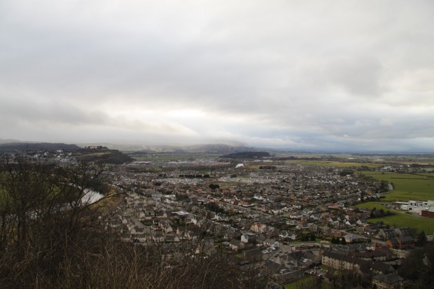 Blick vom Wallace Monument auf Stirling