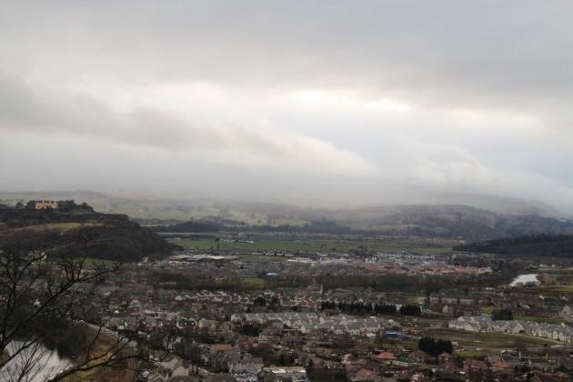 Blick vom Wallace Monument auf Stirling