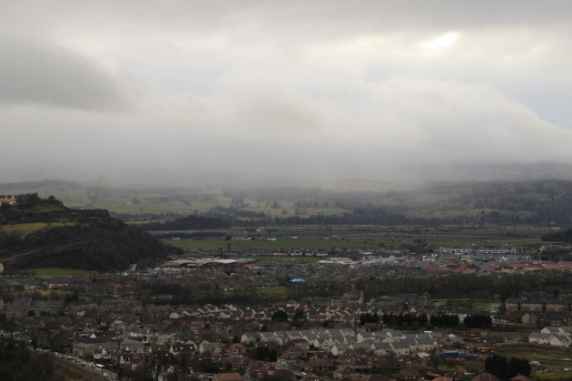 Blick vom Wallace Monument auf Stirling