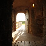 Tantallon Castle, Eingang