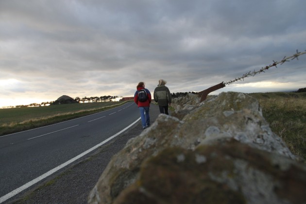 Straße zwischen North Berwick und Canty Bay