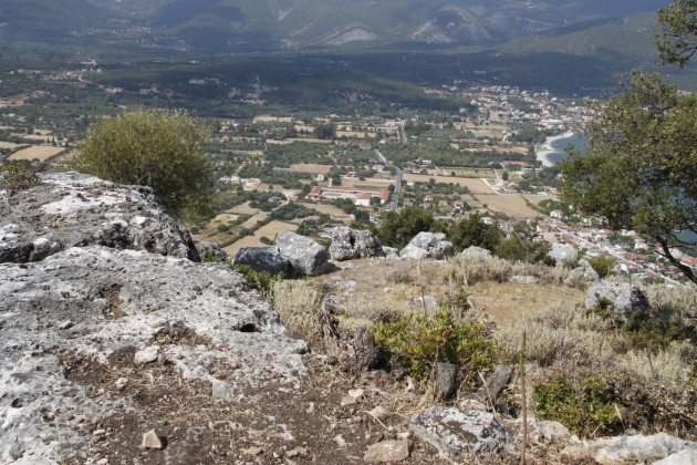 Sami von der antiken Akropolis aus gesehen