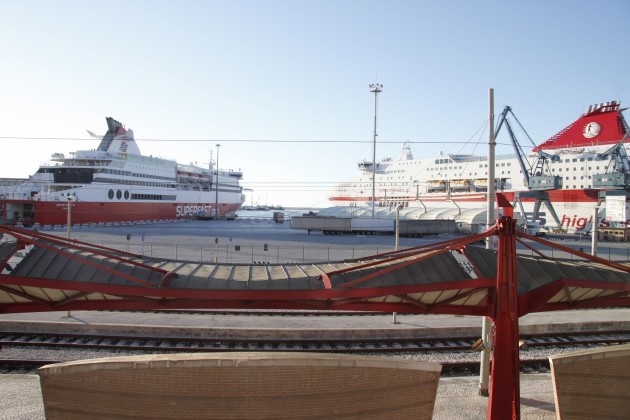 Blick auf den Hafen von Ancona