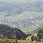 Steinlingalm, Blick auf Aschau