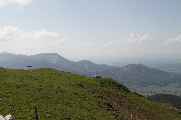 Steinlingalm, Blick nach Westen