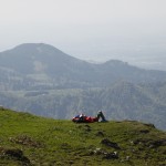 Steinlingalm, Blick nach Westen