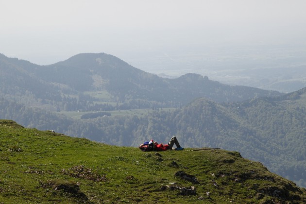 Steinlingalm, Blick nach Westen