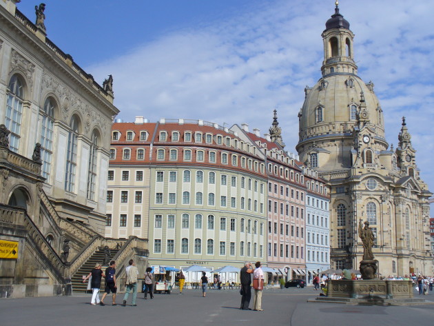 Auf dem Neumarkt in Dresden